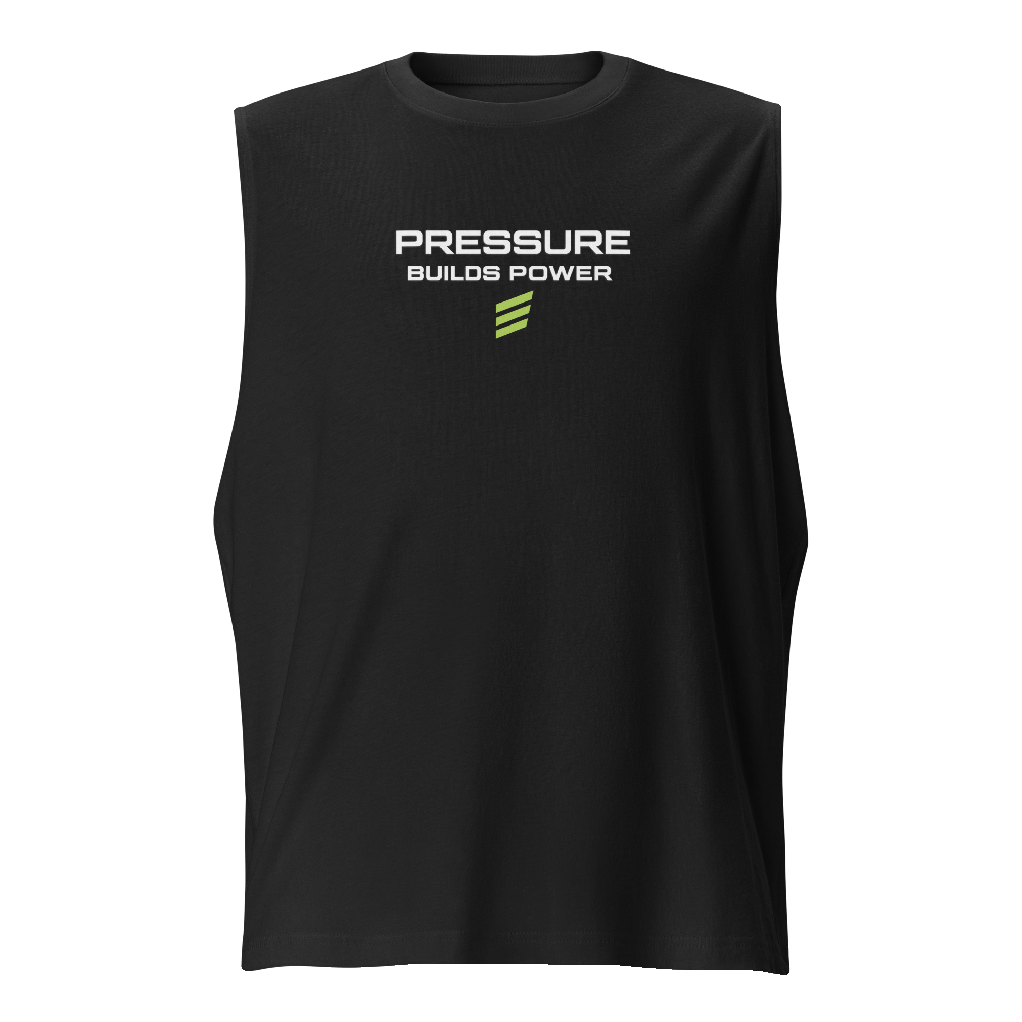 REVVA Pressure Builds Power. Unisex Muscle Tank