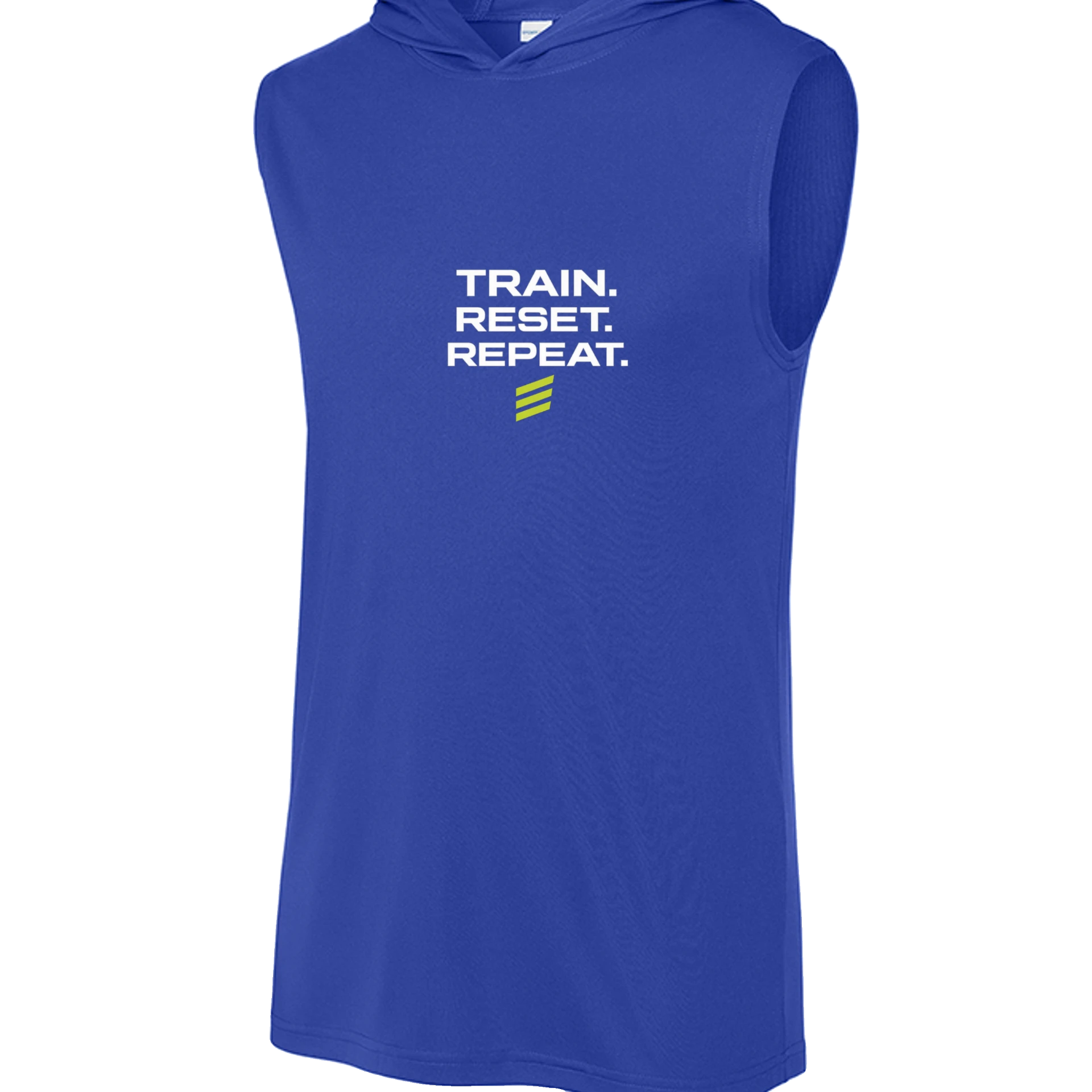REVVA Train.Reset.Repeat. Sleeveless Hoodie