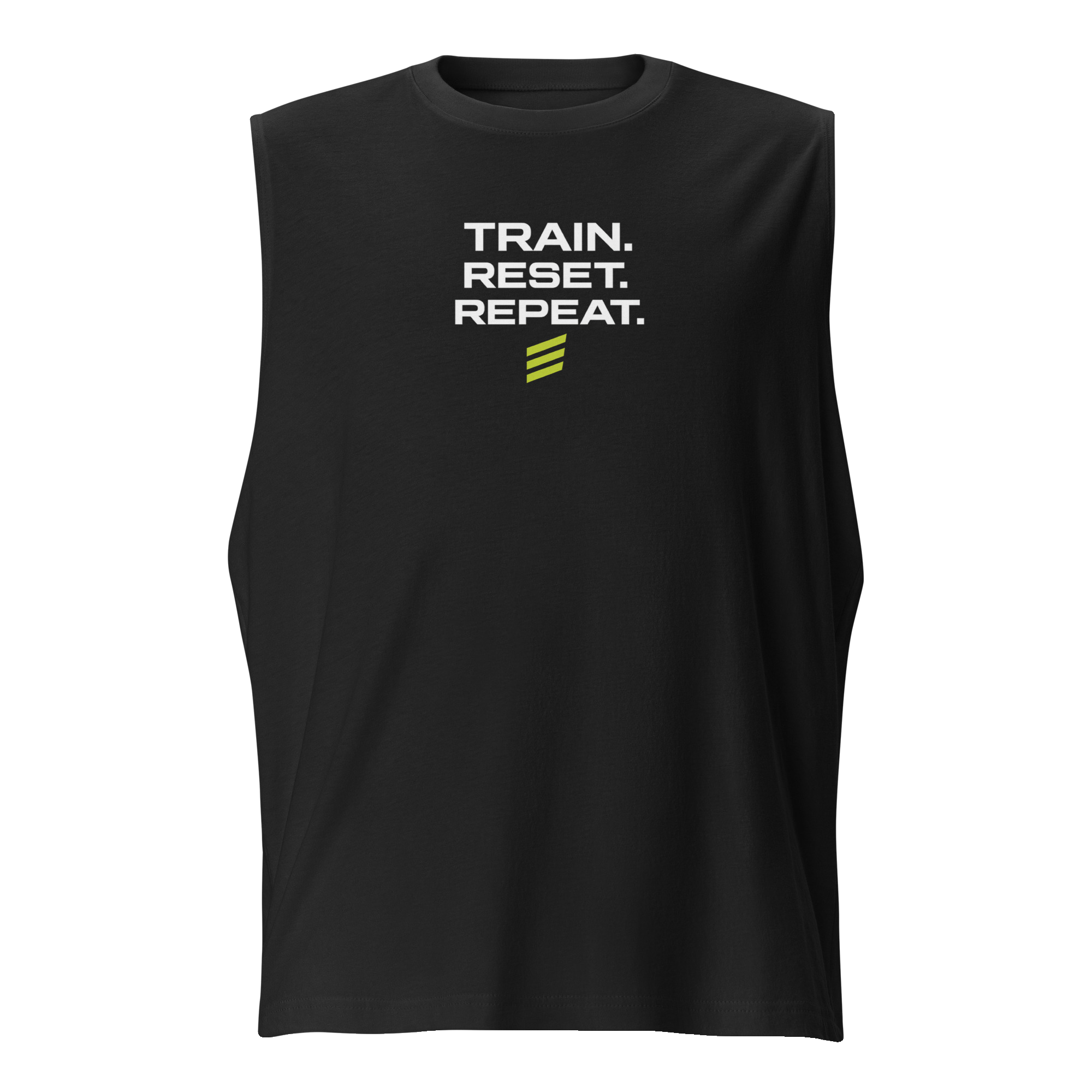 REVVA Train.Reset.Repeat. Unisex Muscle Tank